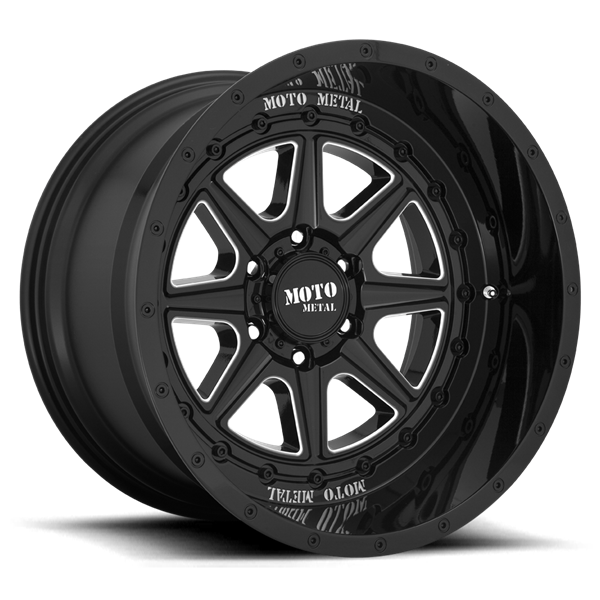 MO801 20X10 6X139.7 -18MM CB106.25 GLOSS BLACK MILLED