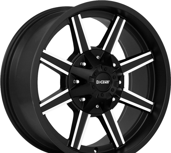 DCENTI-DW930 BLACK/MILLED 20X12 6X135/6X5.5 -44 +106.1 MFB+MO