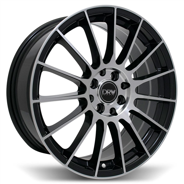 DRW-D15 17X7.0 4X100/4X114.3+40 C.B 73.1 BLACK/MACHINE FACE