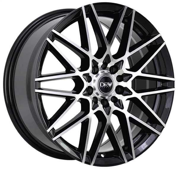 DRW-D17 BLACK/MACHINE FACE 18X8.0 5X110/5X4.5 +40 +73.1