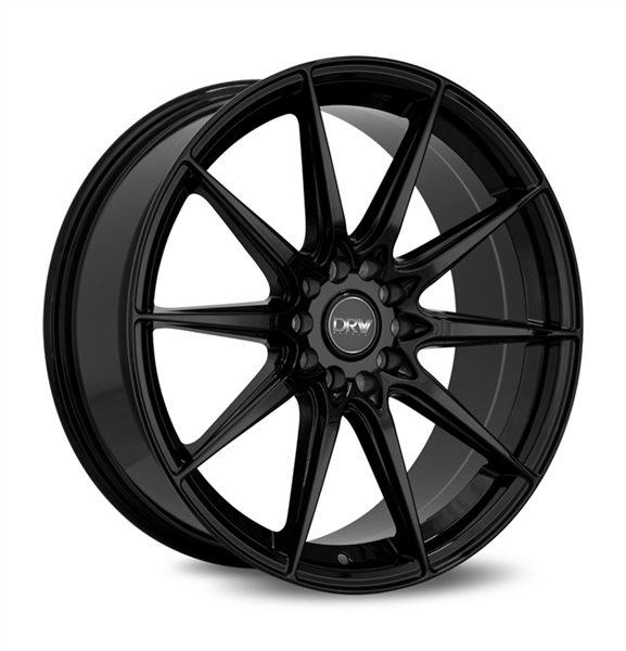 DRW-D19 GLOSS BLACK 17X7.5 4X4.25/4X4.5 +38 +73.1