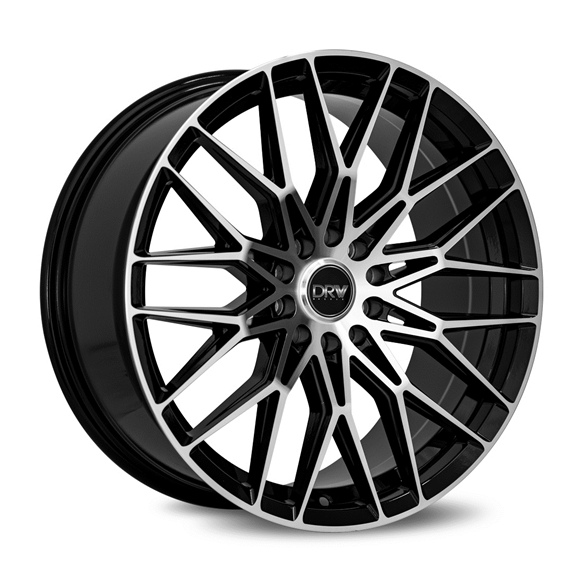 DRW-D21 BLACK/MACHINE FACE 17X7.5 4X4.25/4X4.5 +38 +73.1