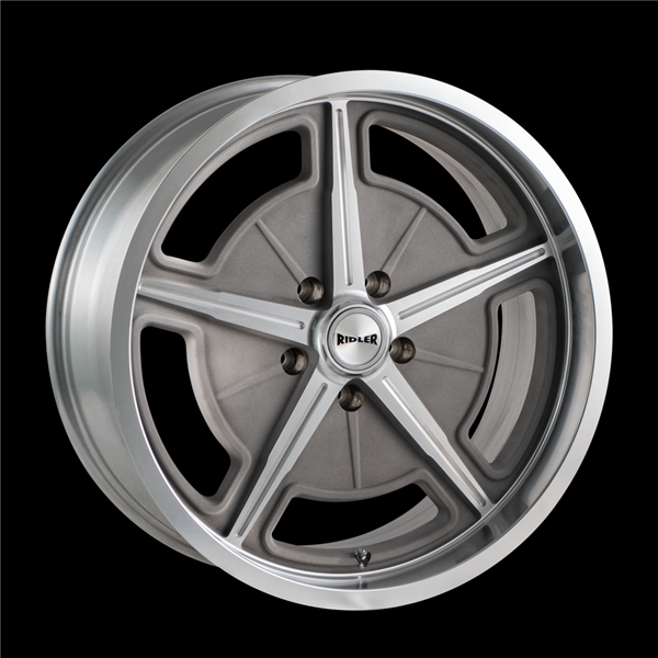 RIDLER 605 18X9.5 5X4.75 +0MM 83.82CB CAST MACHINED SPOKE & DEEP LIP