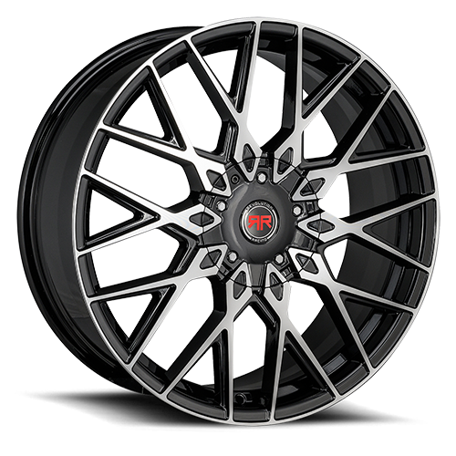 RR24 18X8 5X100/114.3 +40 CB73.1 BLACK MACHINED