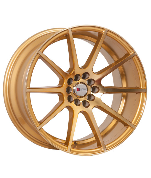 F1R-F17 MACHINE/GOLD 18X9.5 5X100/5X4.5+35 *STAGGERED*