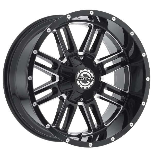 SC18 20X12 6X135/139.7 -19 CB125.2 BLACK MILLED