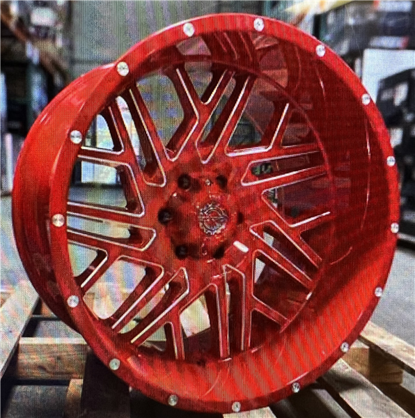 SC29 22X12 6X139.7 -44 CB106.1 CANDY RED MILLED