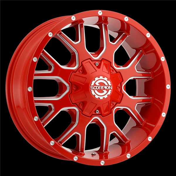 SCORPION SC-19 20X10 6X139.7/135 -19MM 106.1 RED MILLED