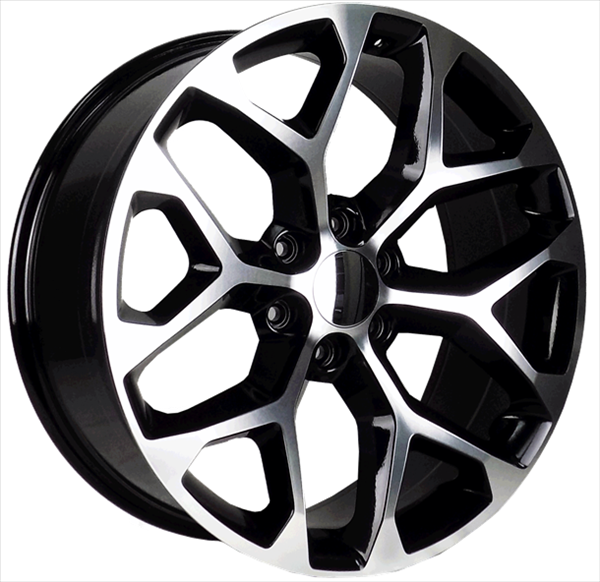 SNOWFLAKE 26X10 6X139.7 +24MM 78.1 GLOSS BLACK MACHINED