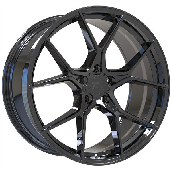 STEALTH 18X8.5 5X114.3 +35MM 73.1 GLOSS BLACK ** FLOW FORM **