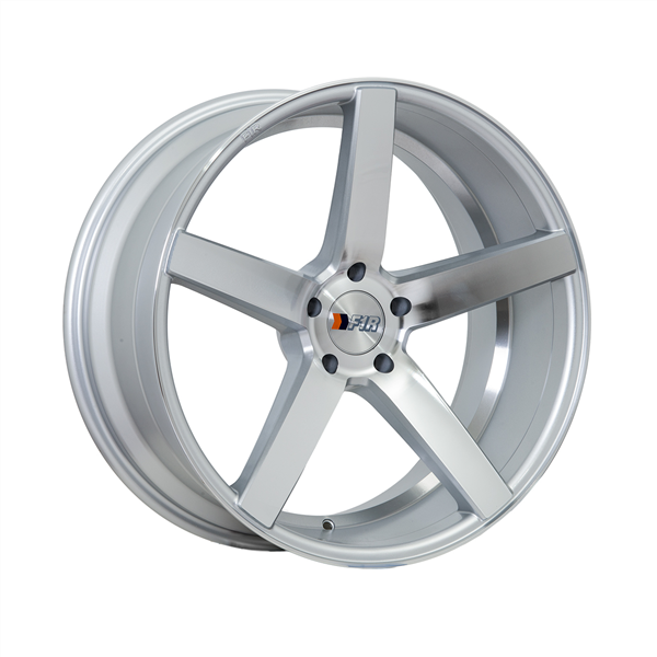 F1R-F25 SILVER/MACHINE 20X9.5 5X4.5+20 **STAGGERED**