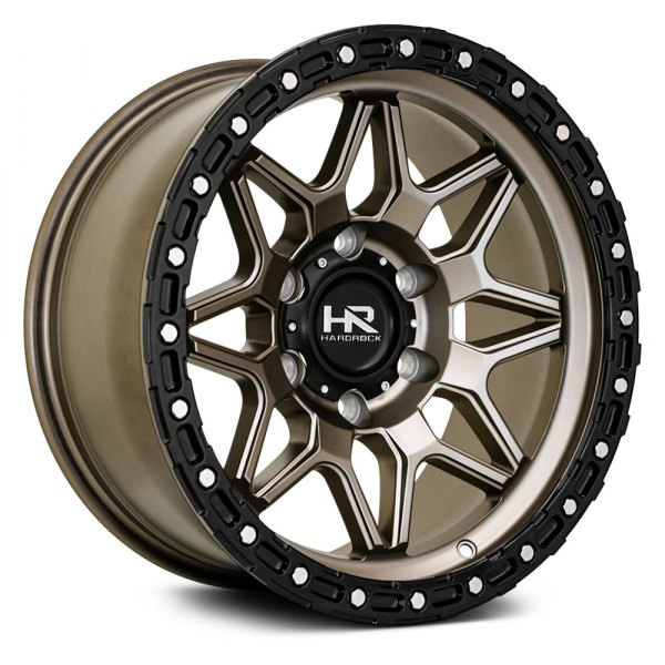 HARDROCK OFFROAD-H105 MATTE BRONZE/BLACK LIP 17X9.0 5X127 -12 +78.1