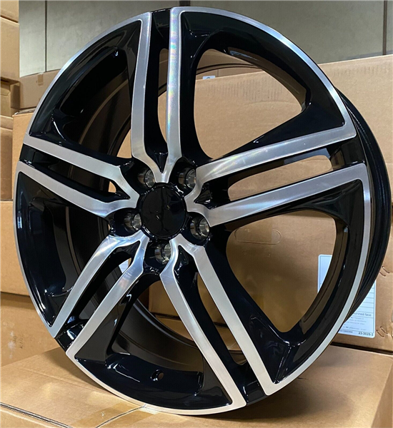 HD-2 GLOSS BLACK MACHINE FACE 18X8.0 5X4.5 +35 +64.1