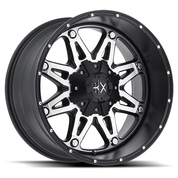 KX OFFROAD-KX02 MATTE BLACK/MACHINE FACE 20X9.0 6X135/6X5.5 +20 +106.2