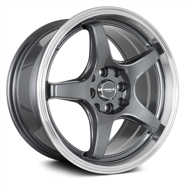 VERSUS VS005 15X7.5 4X100/114.3 +35MM 73.1 GUNMETAL MACHINED LIP