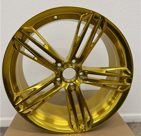 LB-70181 GOLD POLISHED 20X9.0 5X4.75/5X120 +27 +66.9 *FORGED 1 PC.* **NO CENTER CAPS**