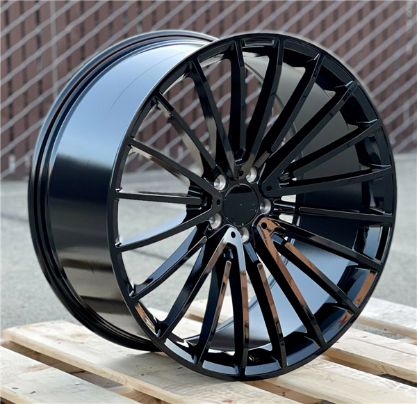 MB-15 FULL GLOSS BLACK 20X9.5 5X112 +40 +66.6