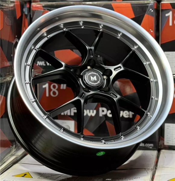 MFLOW MFL1 MATTE BLACK MACHINED LIP 19X8.5 5X4.5 +35 +73.1