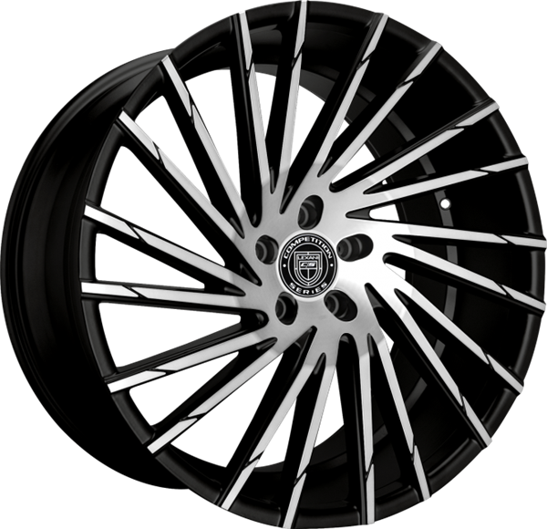 WRAITH 24X10 6X139.7 +25MM 78MM GLOSS BLACK MACHINED FACE