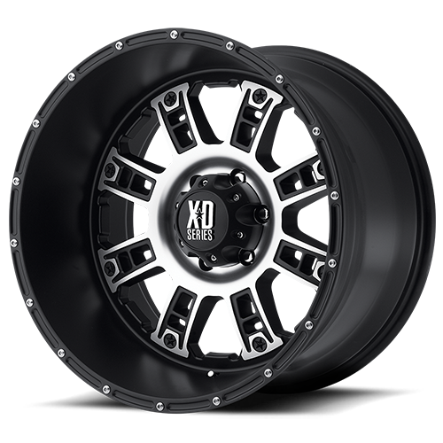 XD809 20X12 RIOT 6x139.70 -44 MATTE BLACK MACHINED C.B-106.25 XD