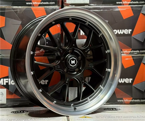 MFLOW MFL2 MATTE BLACK MACHINED LIP 20X9.5 5X4.75 +38 +72.6