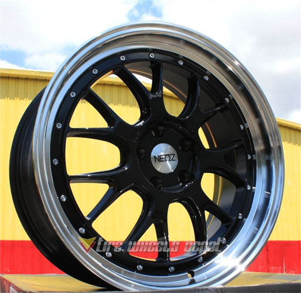 NEOZ-NZ5002 BLACK/MACHINE LIP 20X9.0 5X4.5 +45