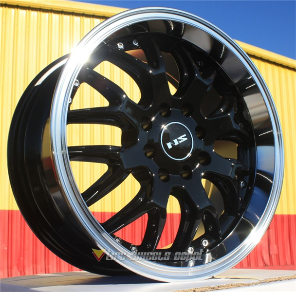 NS-TR9002 BLACK/POLISH LIP 15X7.0 4X100/4X4.5 +38 **7**