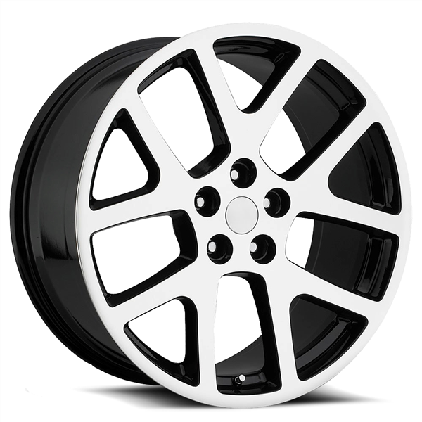 O.E. REVOLUTION-107 BLACK/MACHINE FACE 24X10 5X115 +18 +71.5 *RT*