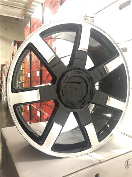 O.E. REVOLUTION-122 GLOSS BLACK/MACHINE 22X9.0 6X5.5 +31 +78.1