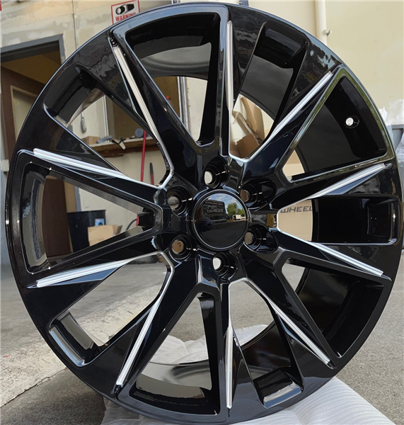 O.E. REVOLUTION-D35 GLOSS BLACK/MILLED 22X9.0 6X5.5 +31 +78.1