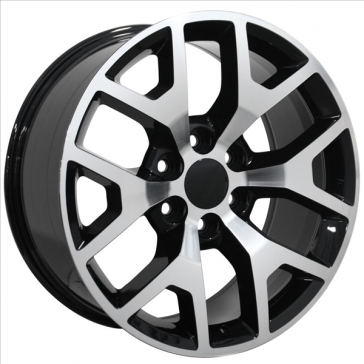 O.E. REVOLUTION-G04 GLOSS BLACK/MACHINE FACE 26X10 6X5.5 +31 +78.1 *RT*