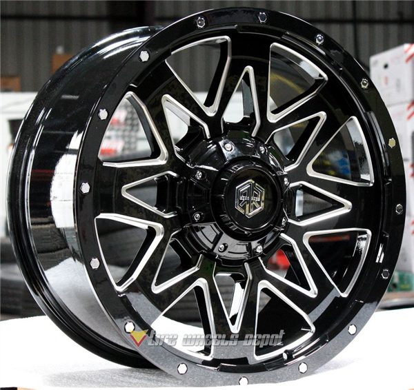 ROAD RAGE P-20950551 20X9.0 5X127/5X139.7+10+87 MILLED/BLACK
