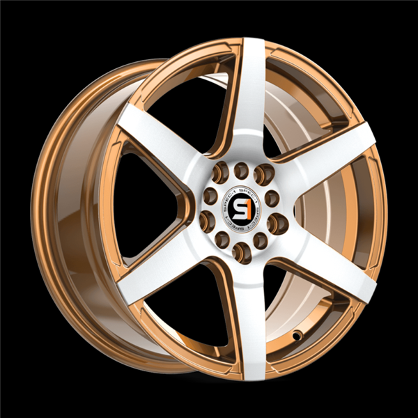 SPEC-1 RACING SPT-34 GOLD & MACHINED 16X7.0 5X100/5X4.5 +30 +73.1