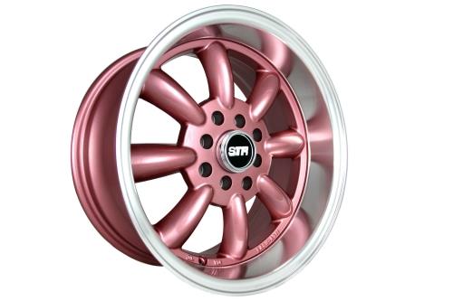 STR RACING-503 ROSE/MACHINE LIP 15X7.5 4X100/4X4.5 +10