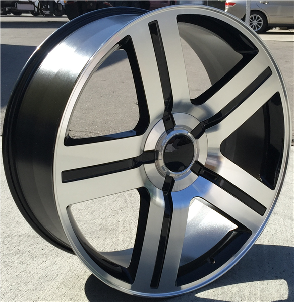 STW-258 BLACK/MACHINE 24X9.5 6X139.7 +30+78.1 TEXAS EDITION