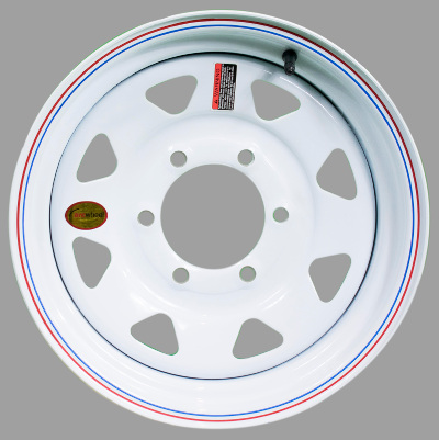 SUTONG TRAILER WHEEL 16X6 8X6.5 WHITE SPOKED