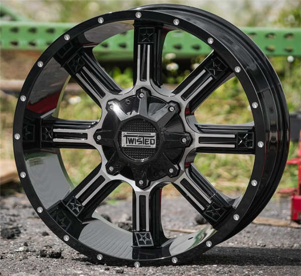 TWISTED OFFROAD-T21 RADAR BLACK/MACHINE 20X10 5X4.5/5X127 -24 +87.1