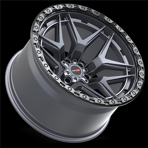 VORTEK VRT-603 MATTE TITANIUM WITH BLACK BEAD RING 20X9 6X135/6X5.5 +0 +106.1
