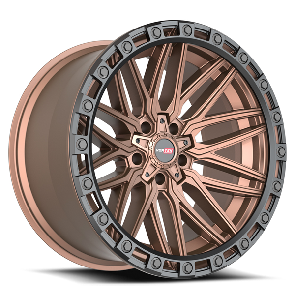VORTEK VRT-608 APOLLO MATTE BRONZE WITH BLACK BEAD RING 20X10 5X127/5X139.7 -24 +78.1 *NC*