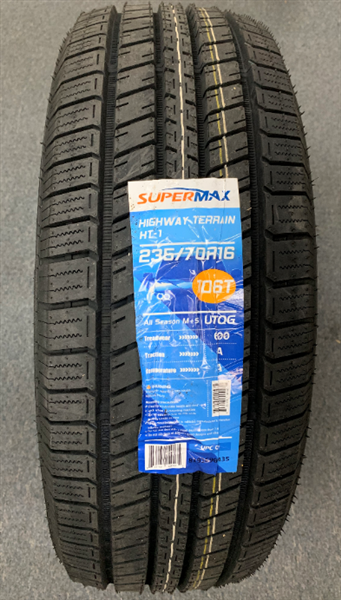 255/55R18 SUPERMAX HT-1 ALL SEASON M+S 109H XL 600A-A +ROAD HAZARD