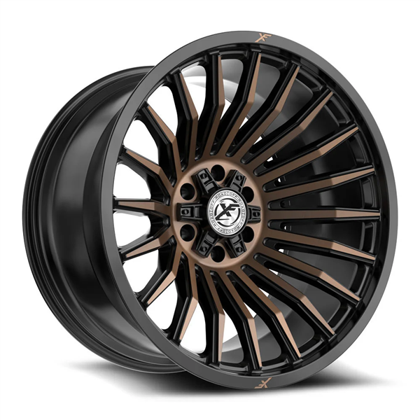 XF OFF-ROAD XF-231 SATIN BLACK & BRONZE MACHINED DDT 24X12 6X135/6X139.7 -44 +106.4 *NC*