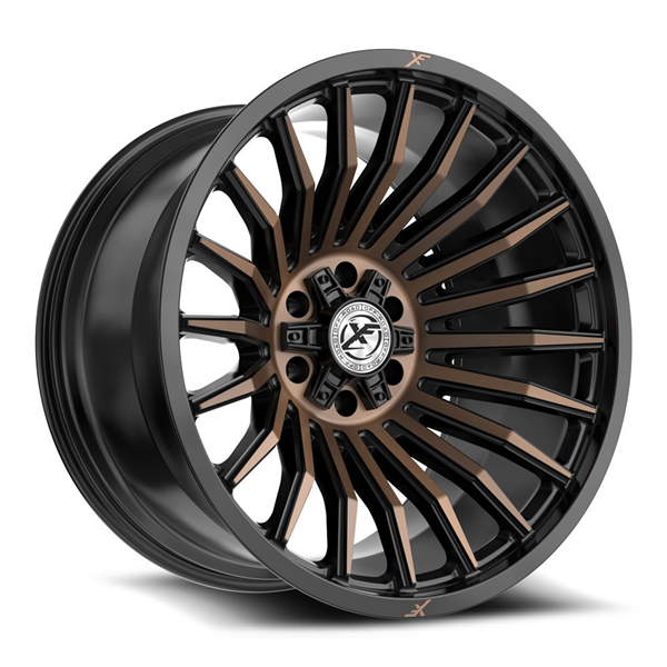 XF OFF-ROAD XF-231 SATIN BLACK & BRONZE MACHINED DOUBLE DARK TINT 20X12 6X135/6X139.7 -44 +106.4 *NC