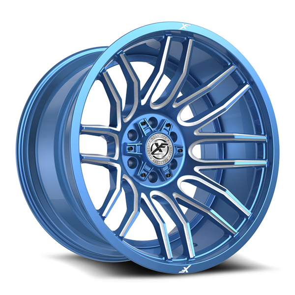 XF OFF-ROAD XF-232 ANODIZED BLUE & MILLED 22X12 8X165.1/8X180 -44 +125.2 *NC*