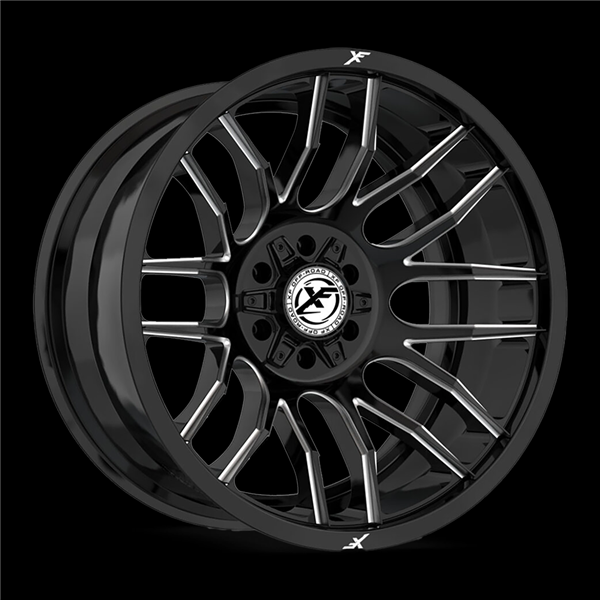 XF OFFROAD XF-232 GLOSS BLACK & MILLED 20X9.0 6X135/6X139.7 +0 +106.40 *NC*