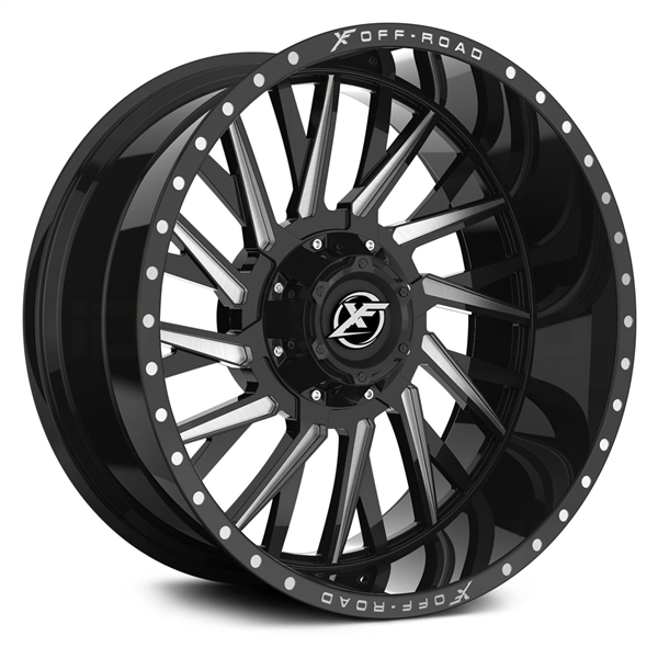 XF OFFROAD-XF226 GLOSS BLACK/MILLED 20X10 6X135/6X5.5 -12 +108 *RT*