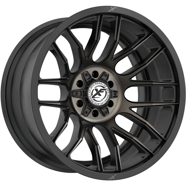 XF OFFROAD-XF232 SATIN BLACK MACHINED+BRONZE TINT 20X9.0 5X127/5X5.5 +12 +78.1 *NEW STYLE 2023*