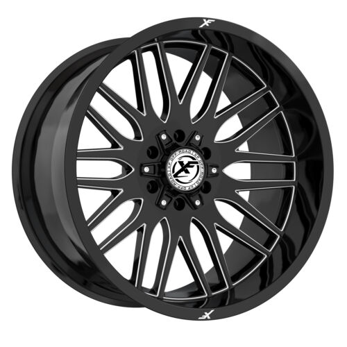 XF OFFROAD-XF240 GLOSS BLACK/MILLED 24X14 6X135/6X139.7 -76 +106.4 *NC*