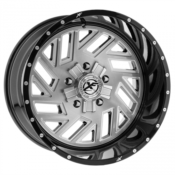 XFX FORGED XFX-306 BRUSHED FACE/BLACK LIP 24X12 5X127/5X5.5 -44 +78.1 **FORGED** *FLOATING CAPS*
