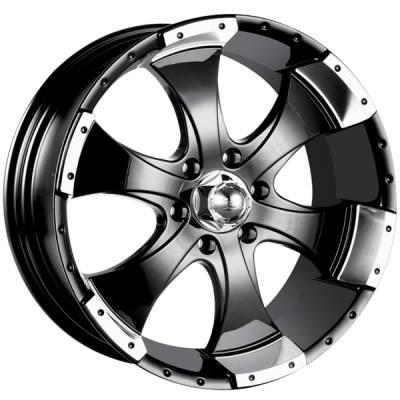 YL-480 (ION 136) BLACK/MACHINE 20X9.0 6X5.5 +15
