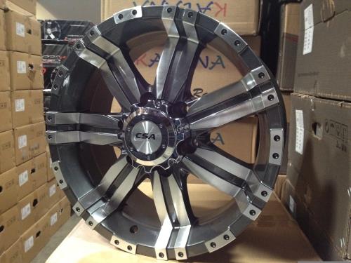 YL-890 GUN METAL/MACHINE FACE 17X8.0 6X5.5 +25 C.B 110